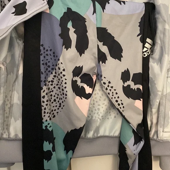 Adidas track jacket and leggings set